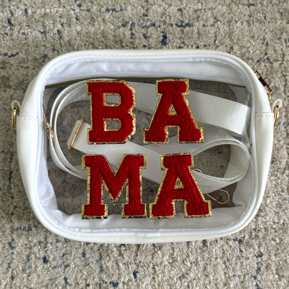 Clear crossbody stadium bag